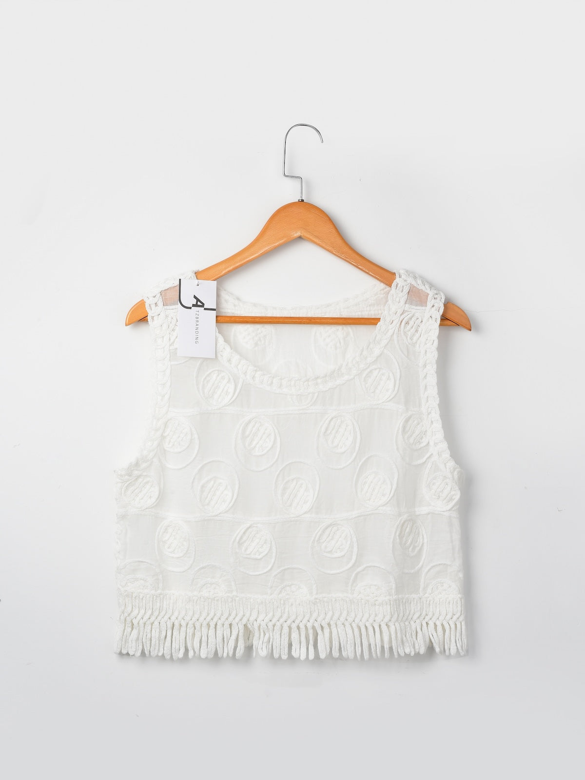 Crosa - Summer Crocheted Vest with Fringe