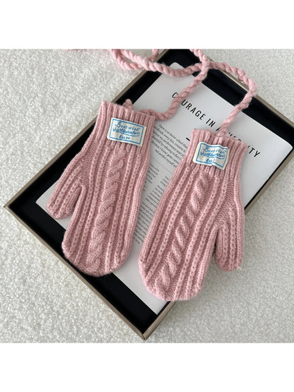Gloving - Cable Knit Winter Mittens