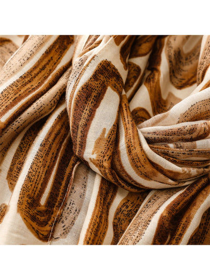Scarvii - Abstract Brushstroke Pattern Scarf
