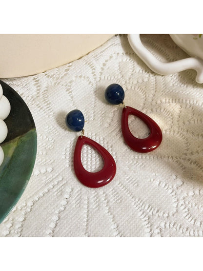 Earwish - Hollow Teardrop Statement Earrings