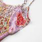 Troposa - Boho Print Top And Pants Set - Colorful & Chic