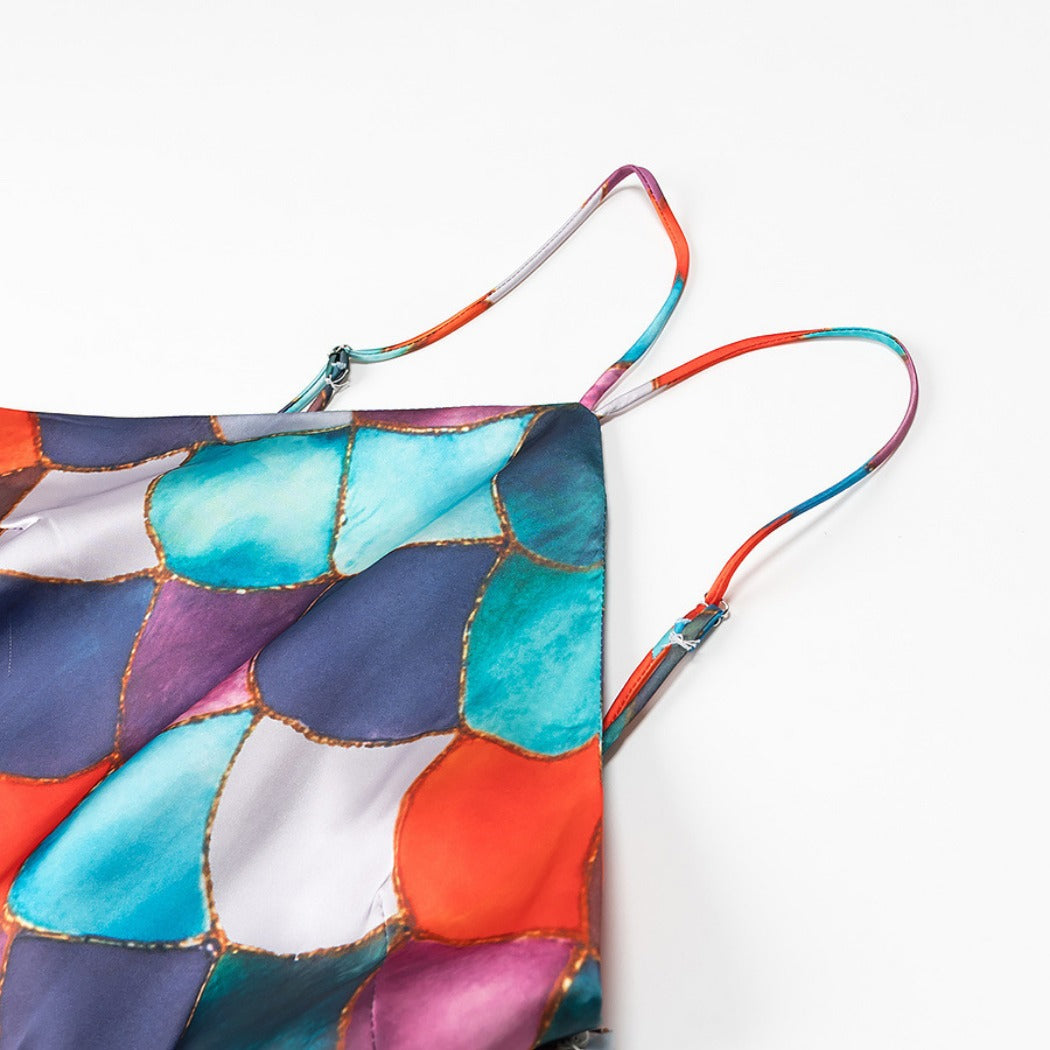 Troposa - Mermaid Scale Colorful Dress - Dreamy & Stylish