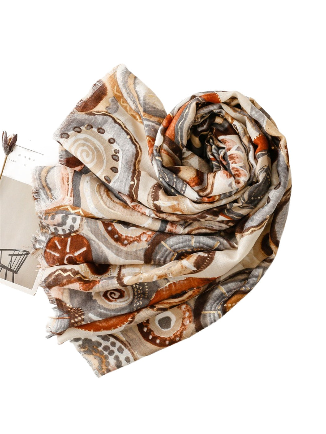Scarvii - Soft Graphic Pattern Spring Summer Scarf