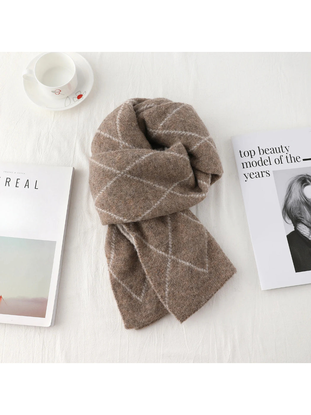 Scarvii Diamond Plaid Winter Scarf