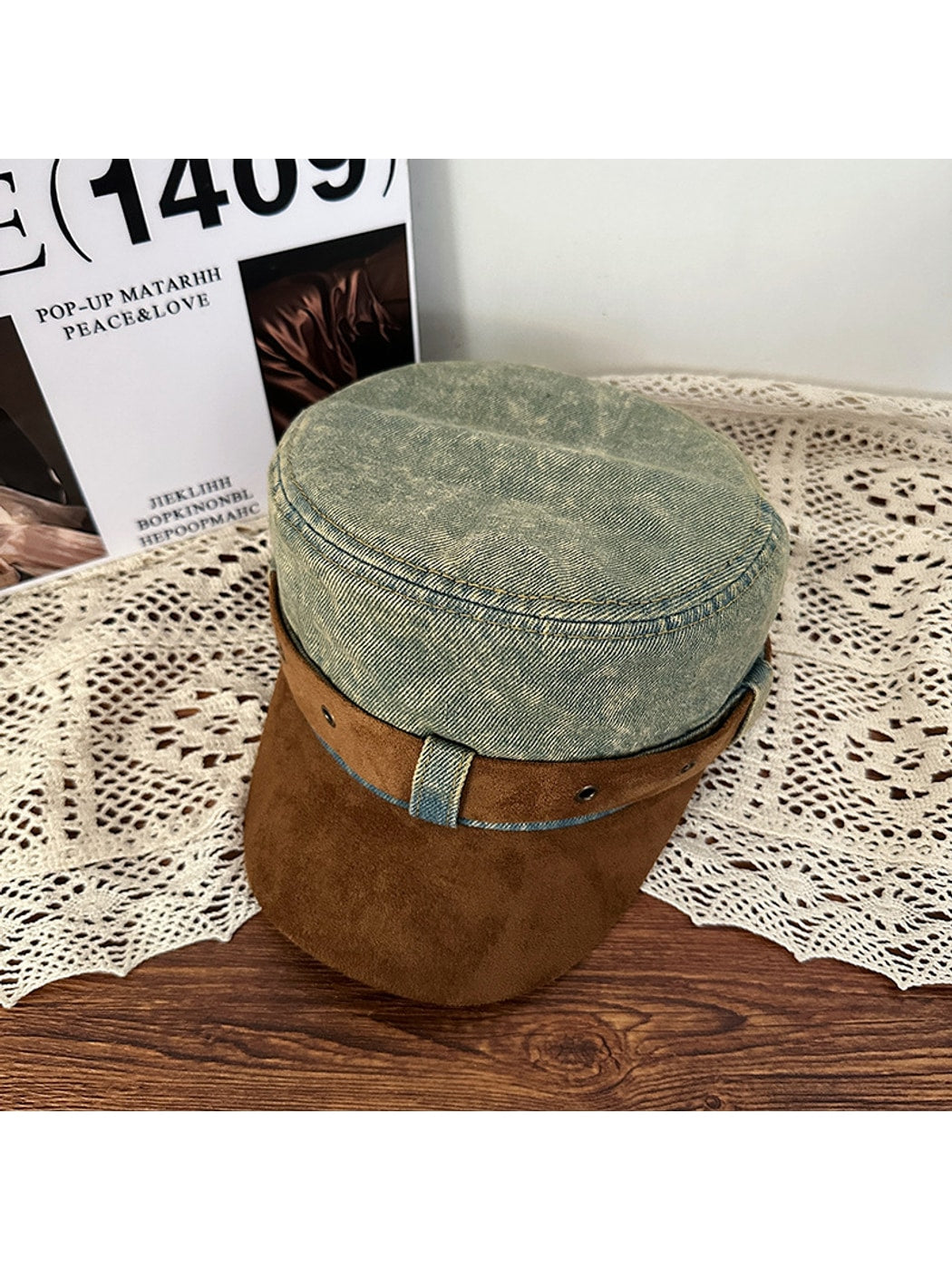 Haila - Vintage Distressed Flat Top Baseball Cap