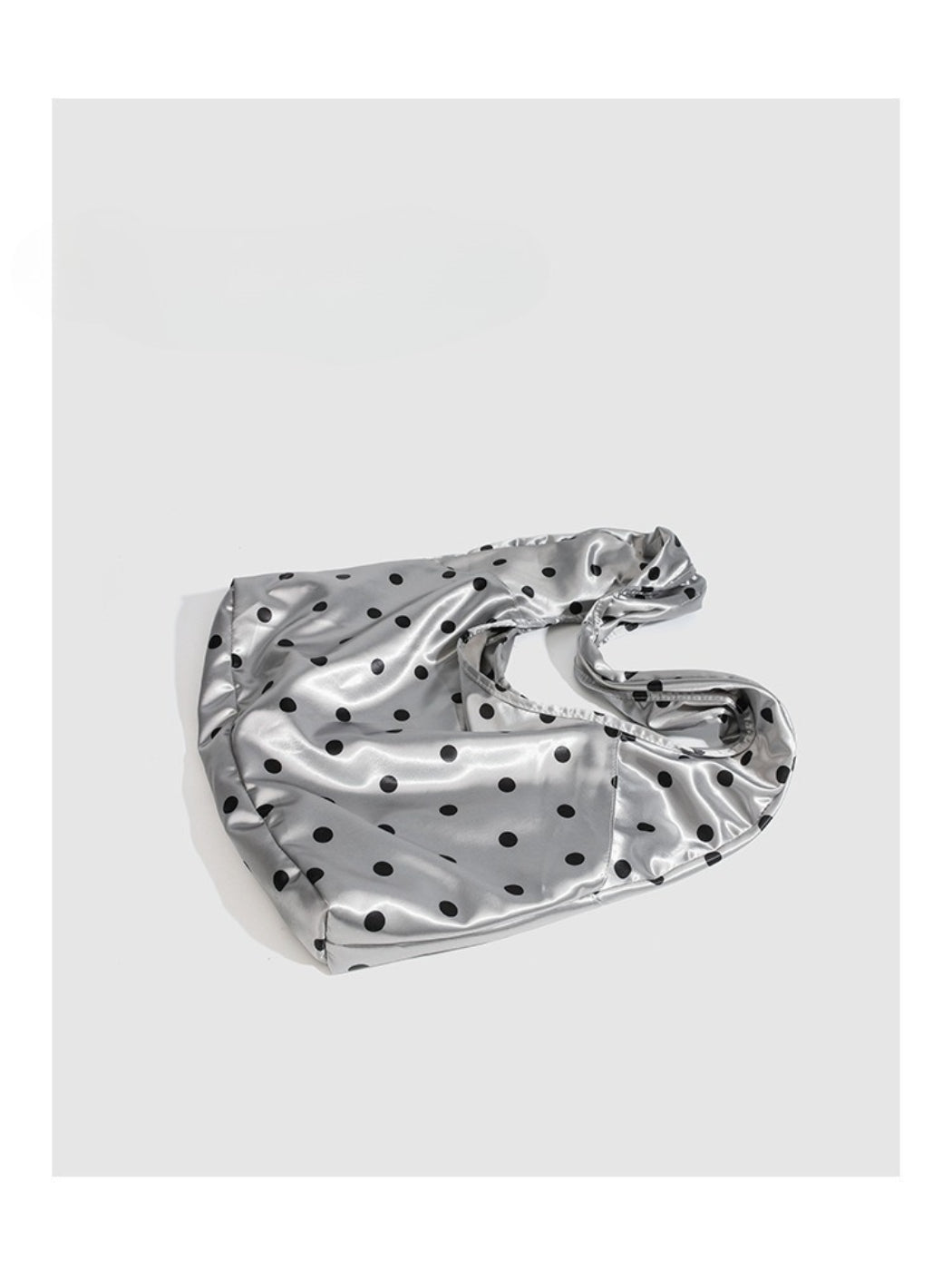 Cosbai - Polka Dot Slouchy Shoulder Bag