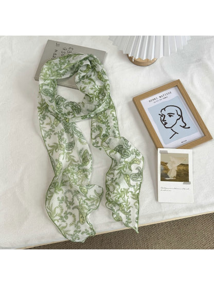 Scarvii - Gradient Color Long Narrow Fashion Scarf