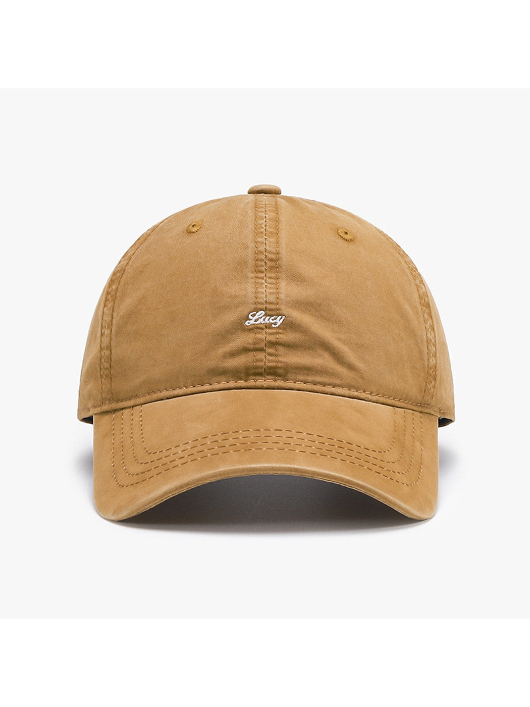 Haila - Curved Brim Round Crown Baseball Cap