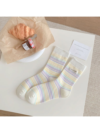 Rufia - Ice Cream Color Mid-Calf Socks