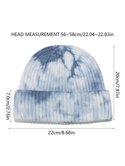 Haila Tie Dye Ribbed Beanie