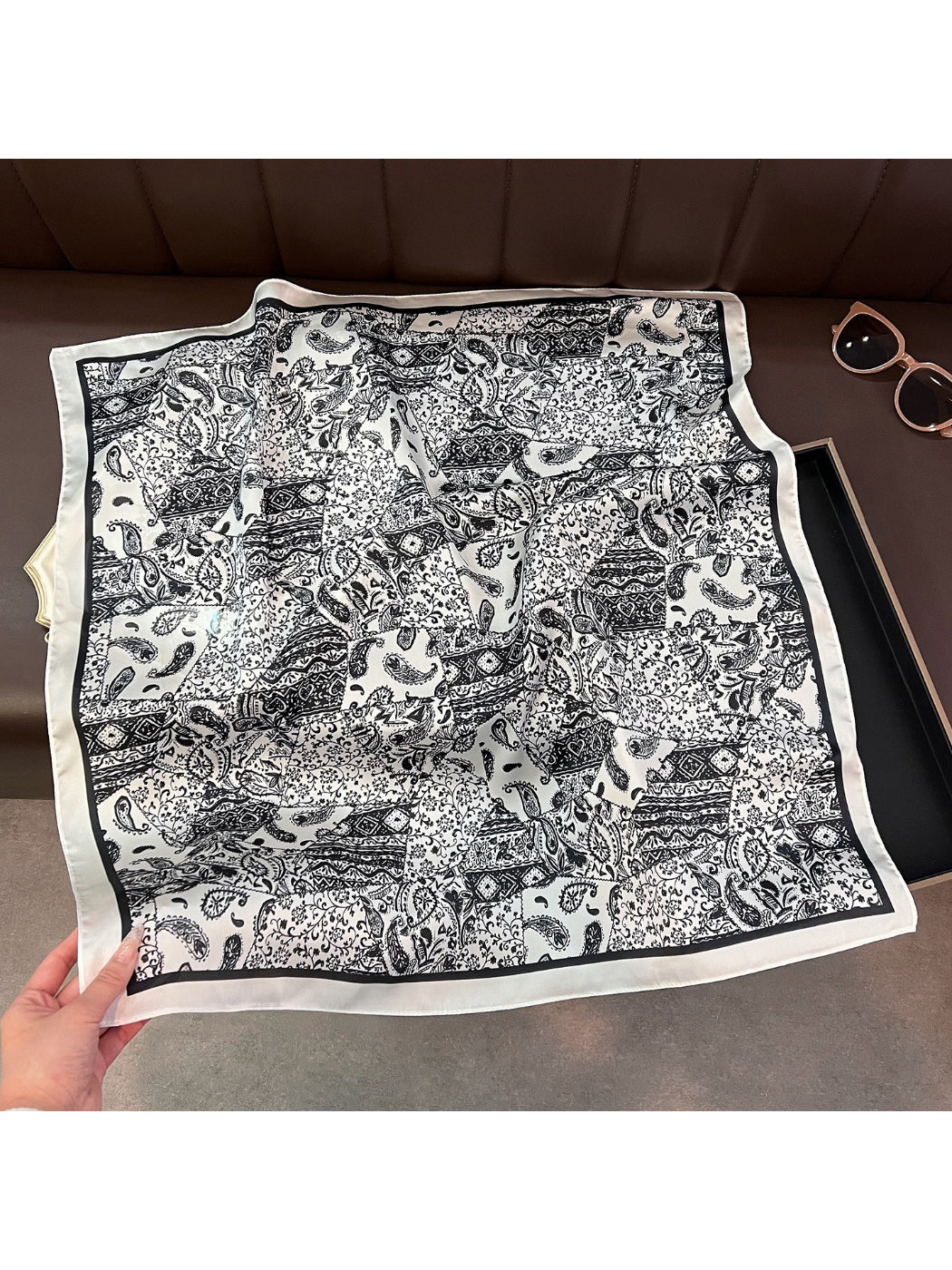 Scarvii Boho Paisley Square Scarf