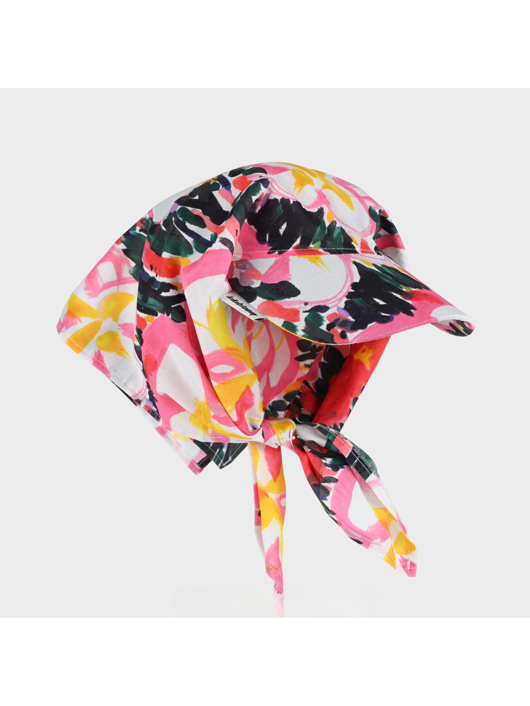 Haila graffiti tie back baseball cap front view with colorful graffiti design