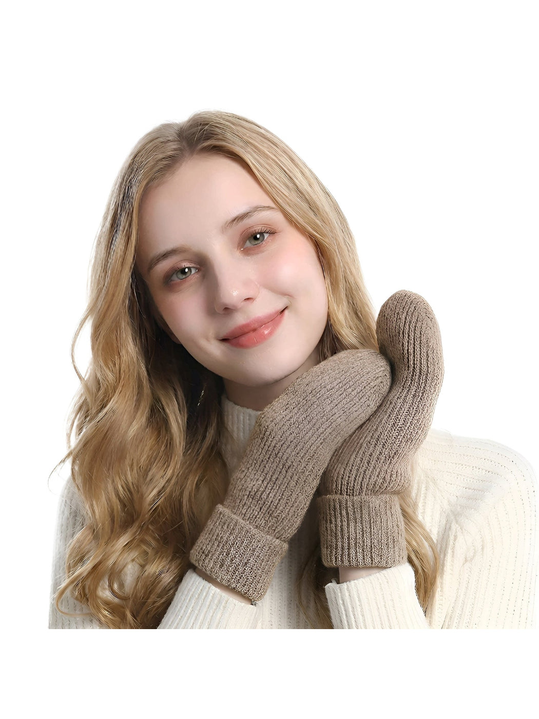 Gloving - Plush Lined Knit Winter Mittens