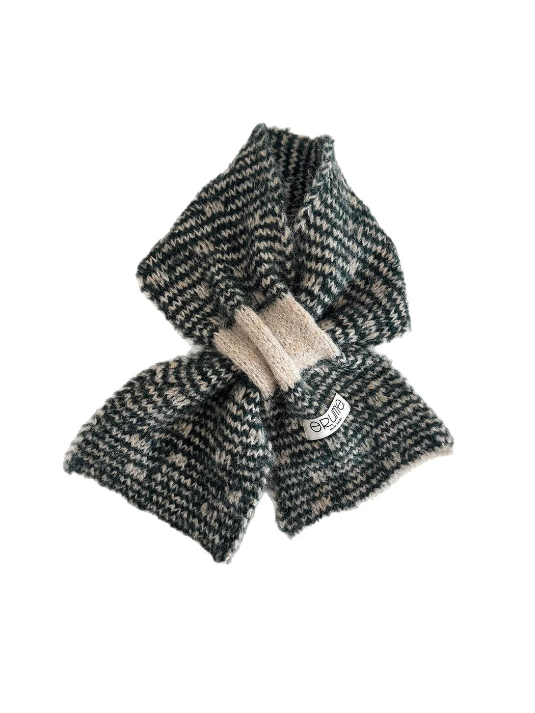 Scarvii - Fuzzy Knit Striped Scarf