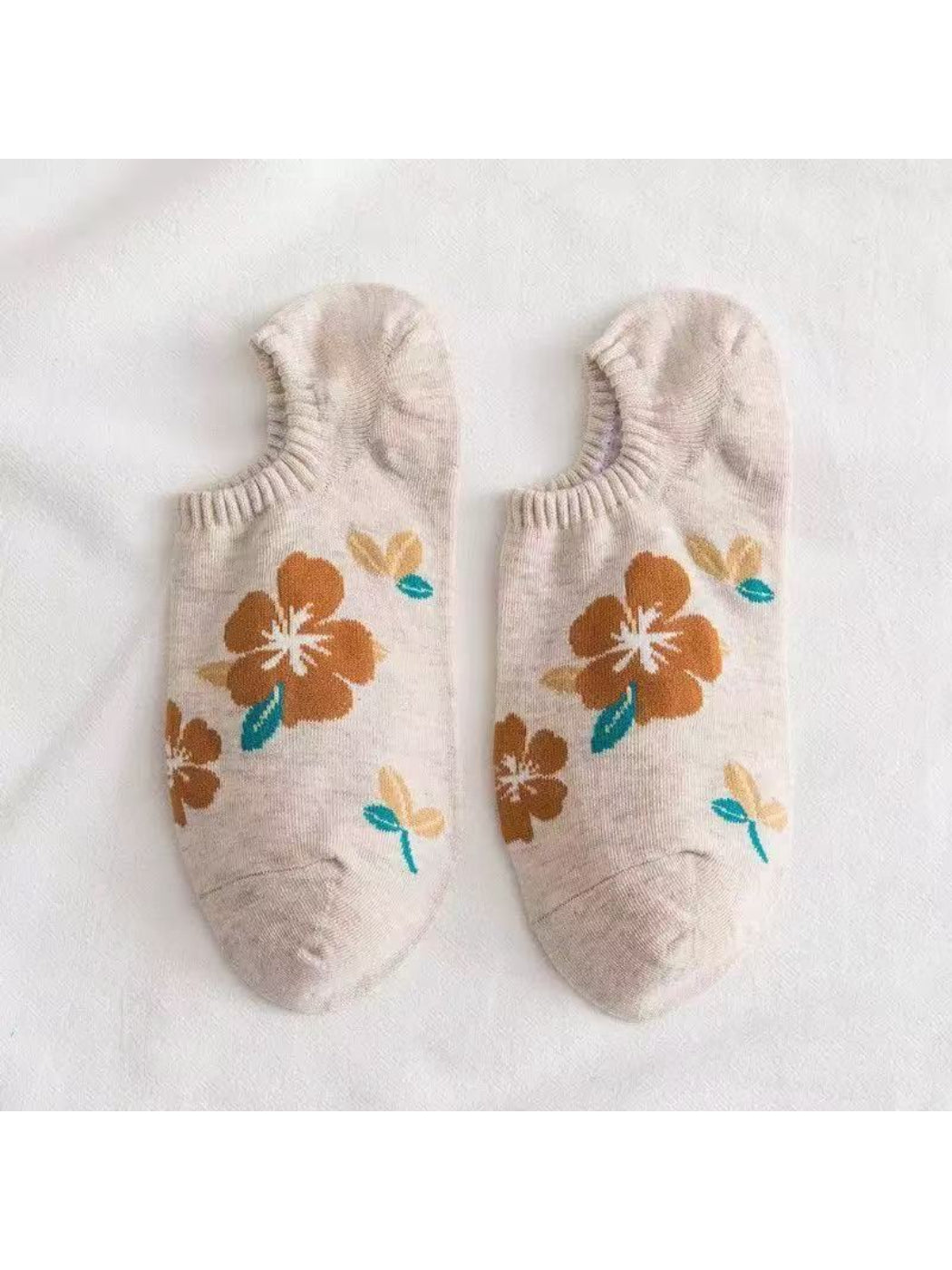 Rufia - Soft Floral Pattern Low Cut Invisible Socks product image 7