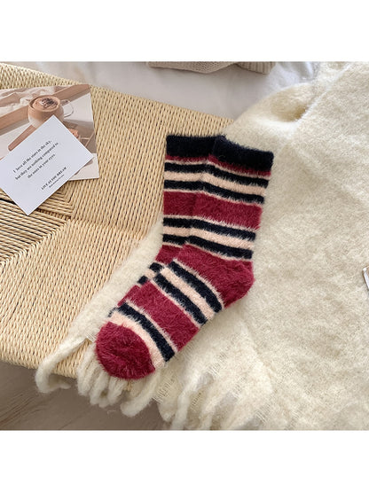 Rufia - Color Block Stripe Crew Socks
