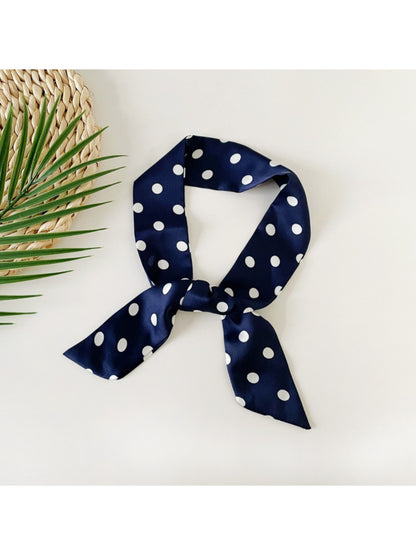 Scarvii - Classic Polka Dot Skinny Scarf Bandana