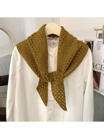 Scarvii - Mesh Knit Triangle Scarf