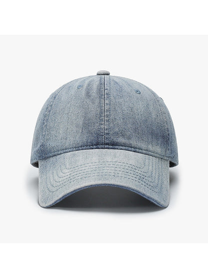 Haila - Vintage Washed Plain Adjustable Baseball Cap
