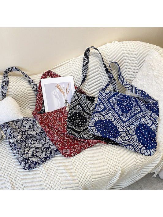 Cosbai - Boho Style Paisley Tote Bag - Vintage & Practical