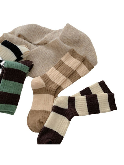 Rufia - Classic Wide Stripe Crew Socks