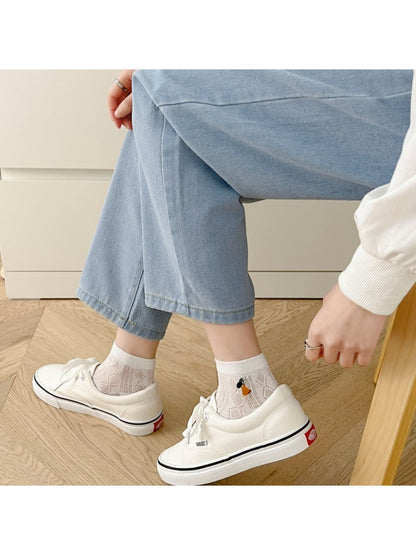 Rufia - Embroidered Character Knit Crew Socks product image 3