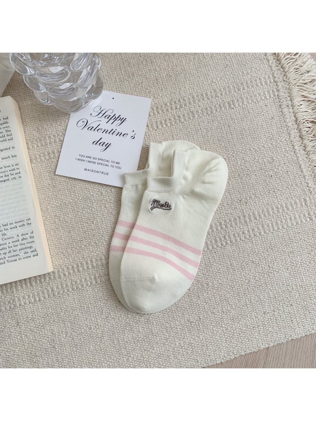 Rufia - Stripe Ankle No Show Socks product image 6