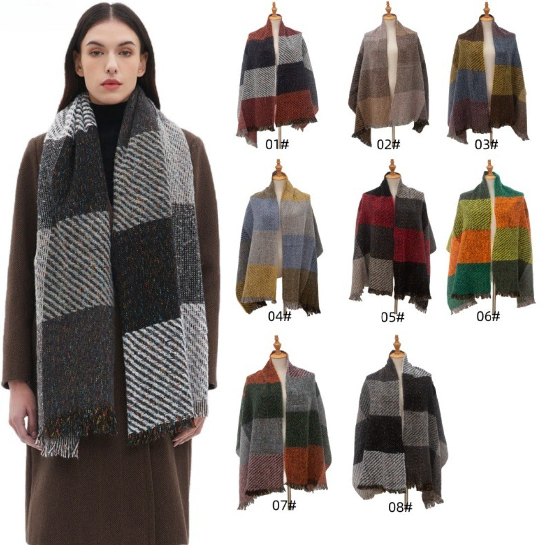 Scarvii - Color Block Winter Scarf