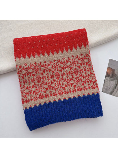 Scarvii - Fair Isle Knit Long Scarf