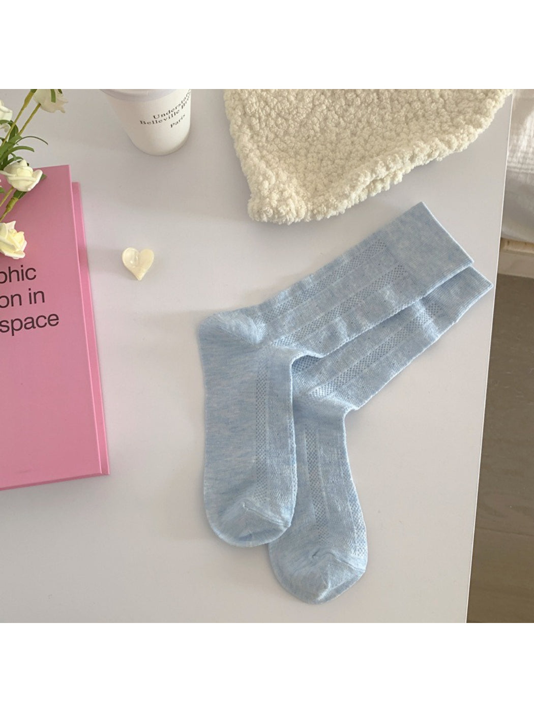 Rufia - Soft Ribbed Knit Crew Socks