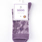 Rufia - Purple Embossed Women's Socks