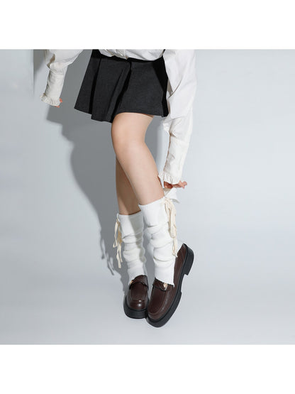 Cozyra - Lace-Up Split Sweet Style Leg Warmer