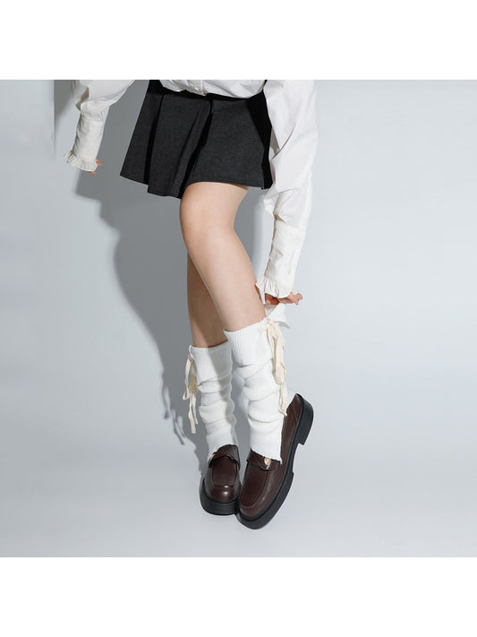 Cozyra - Lace-Up Split Sweet Style Leg Warmer