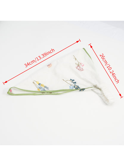 Scarvii - Floral Embroidered Elastic Bandana Headband