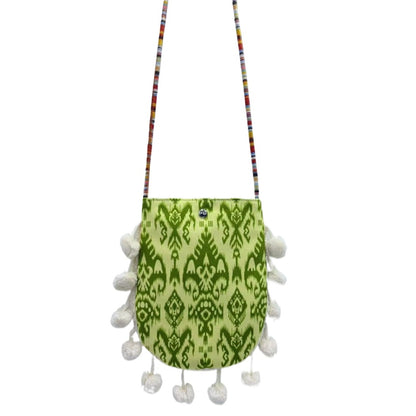 Cosbai - Retro Atlas-Pattern Knit Shoulder Bag - Vintage & Practical