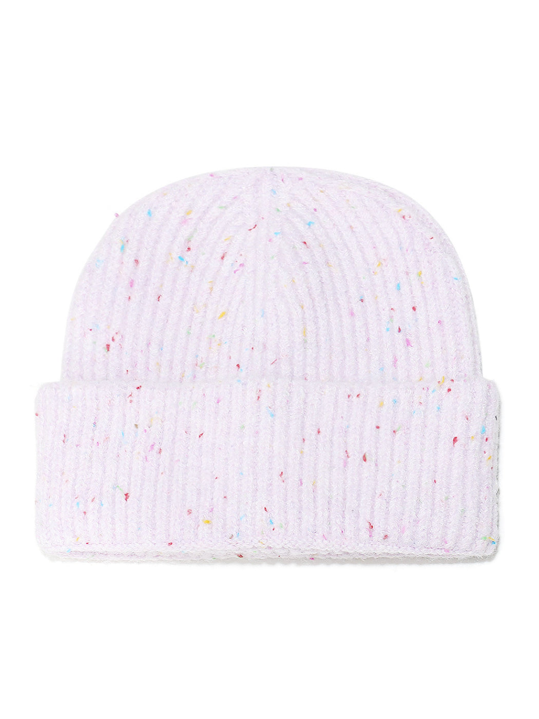 Haila Speckled Ribbed Knit Beanie