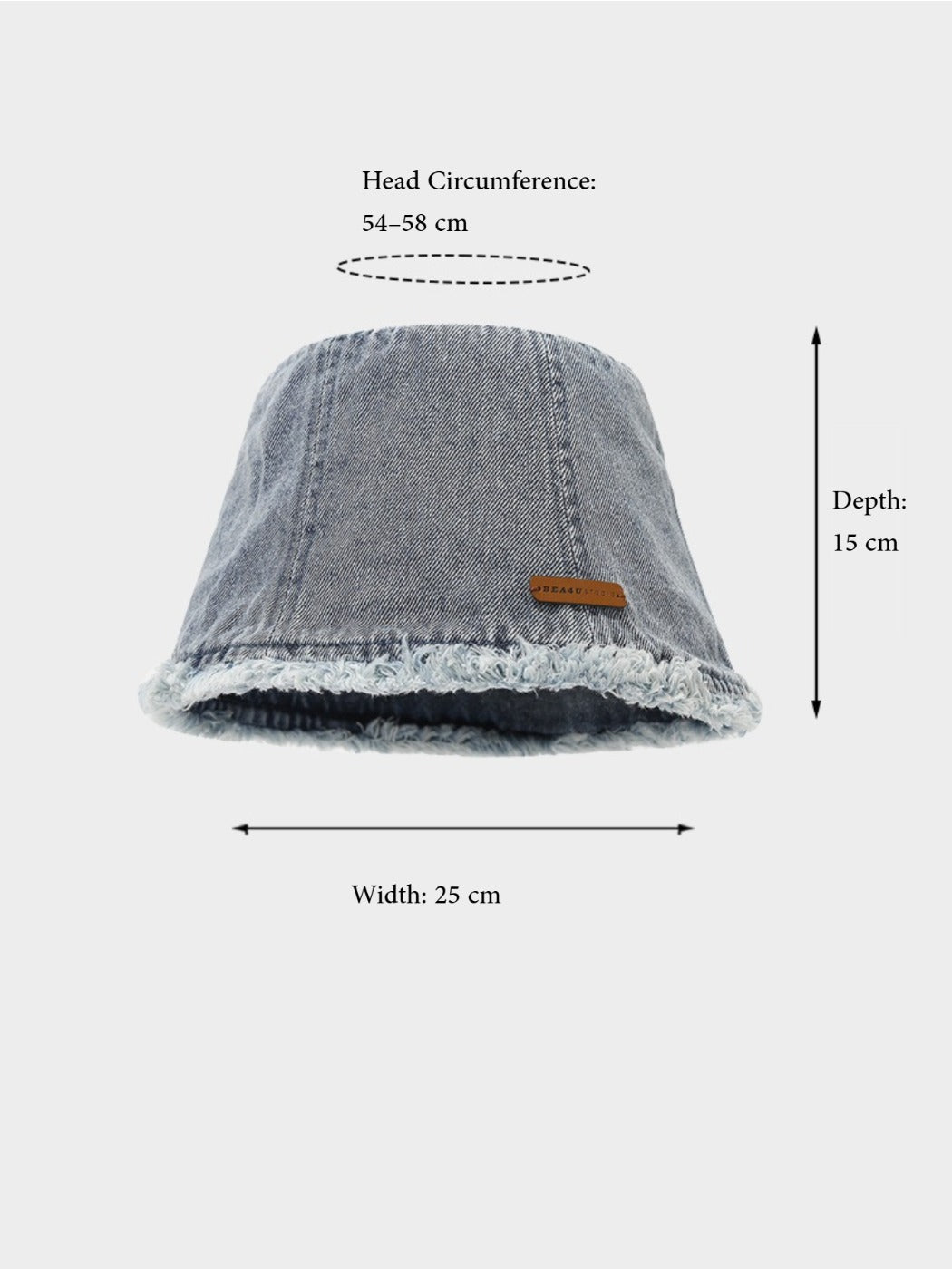 Haila – Vintage Denim Bucket Hat