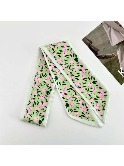 Scarvii Fresh Cherry Print Skinny Scarf