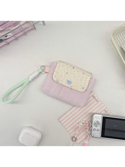 Cosbai mini star key pouch bag attached to a keyring with keys