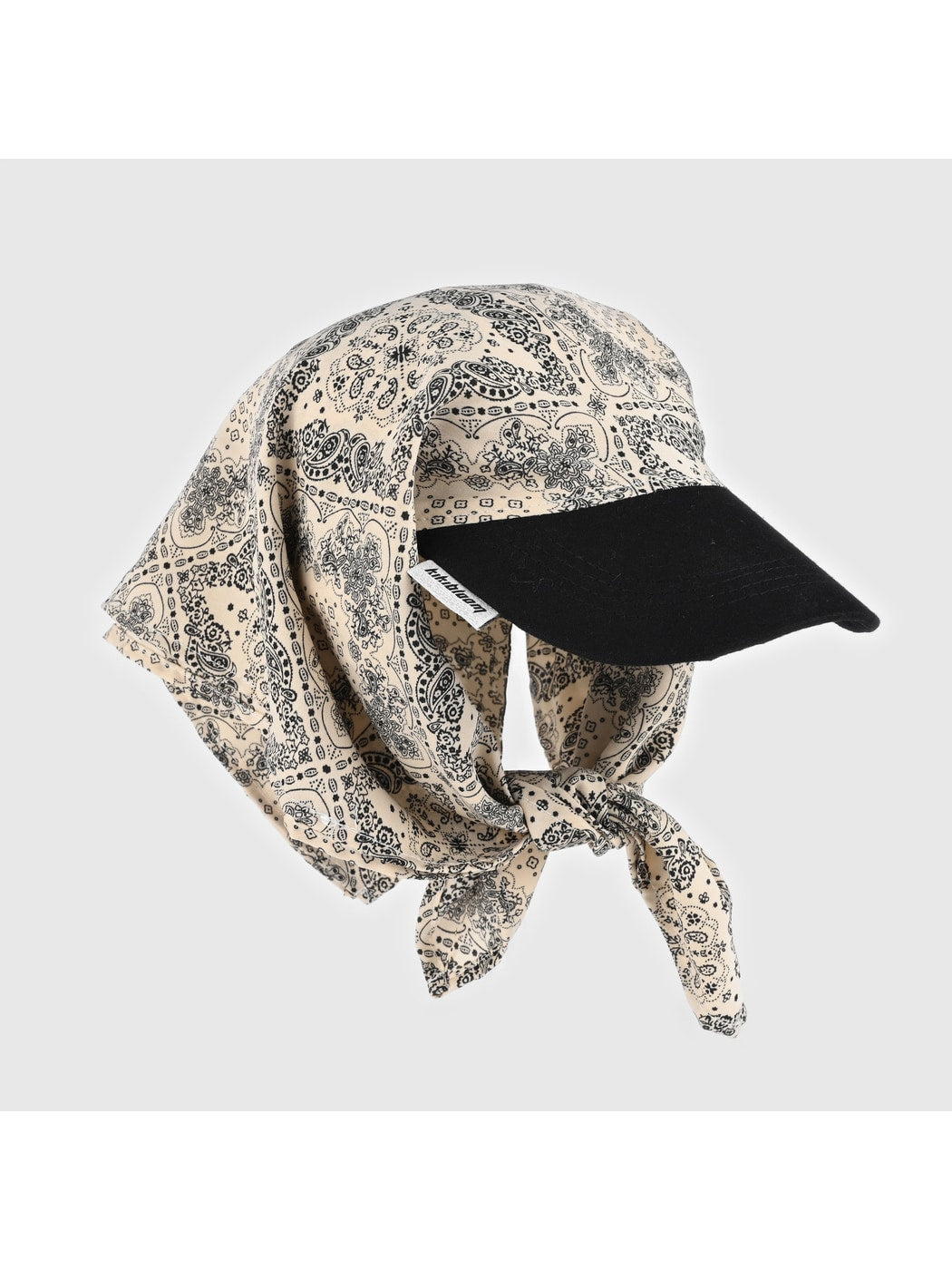 Haila - Retro Printed Curved Brim Headscarf Cap