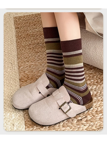Rufia - Graphic Knit Crew Socks