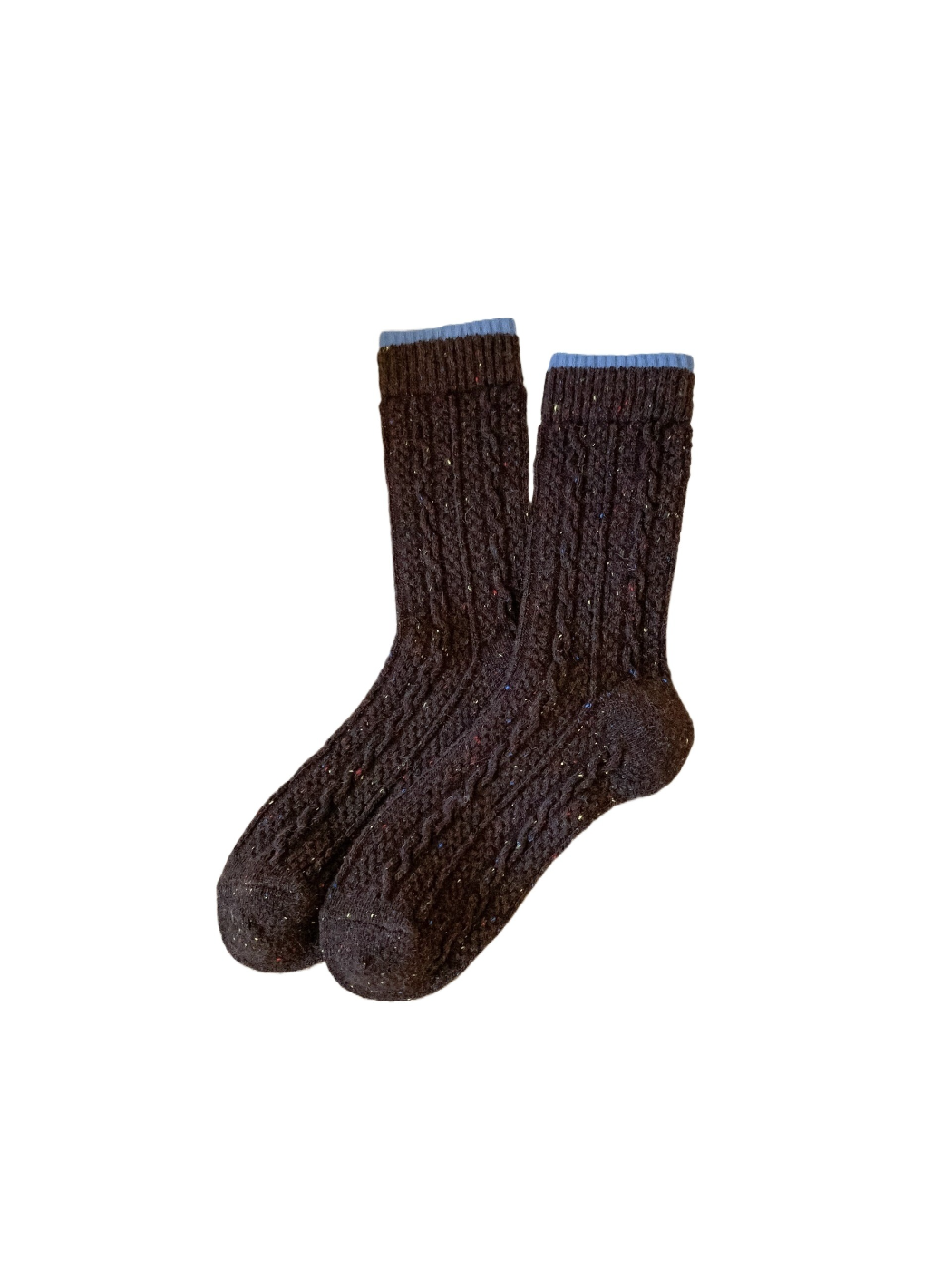 Rufia - Cable-Knit Contrast-Edge Crew Socks