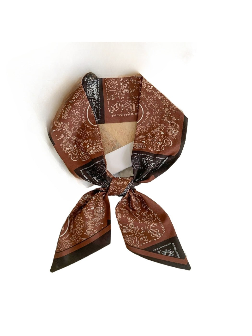 Scarvii - French Elegant Vintage Paisley Slim Scarf