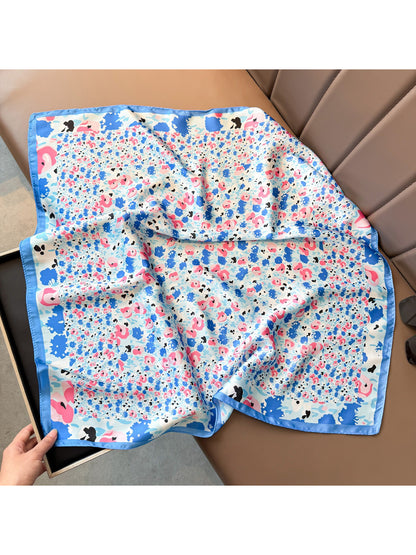 Scarvii Abstract Floral Square Scarf
