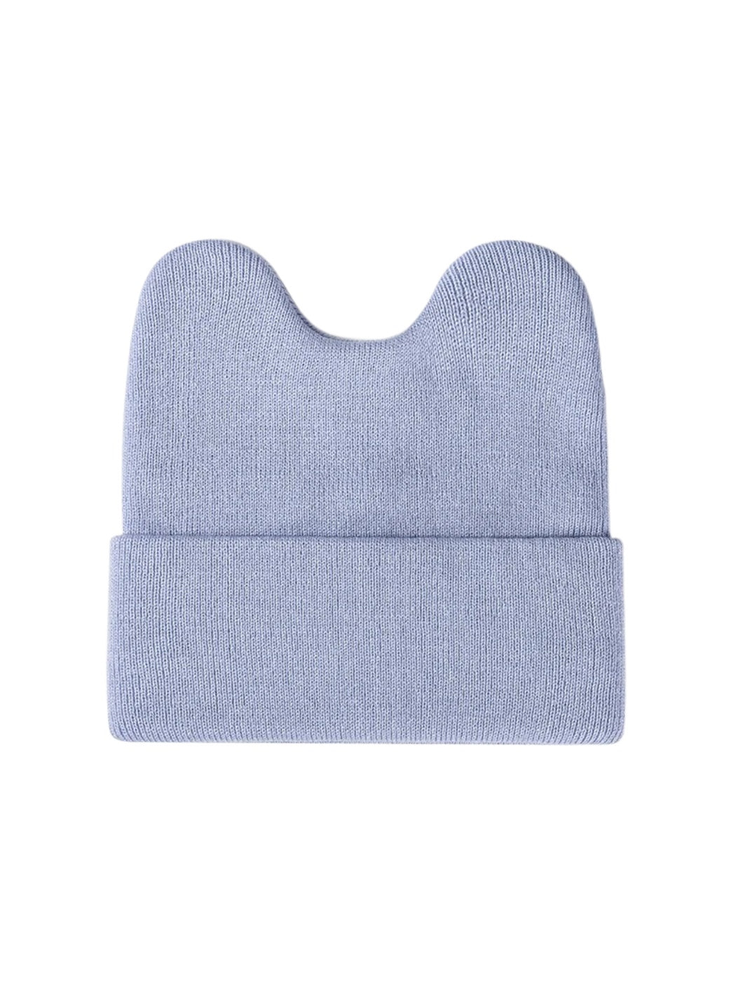 Haila - Rounded Ear Cuffed Knit Beanie