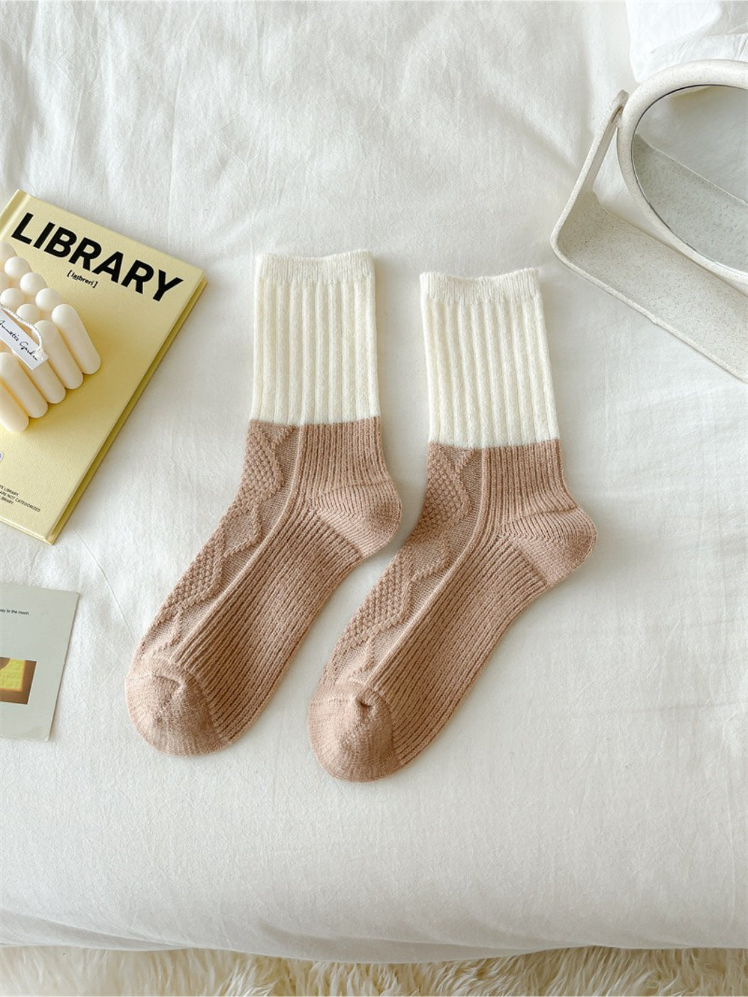 Rufia - Colorblock Cozy Crew Socks