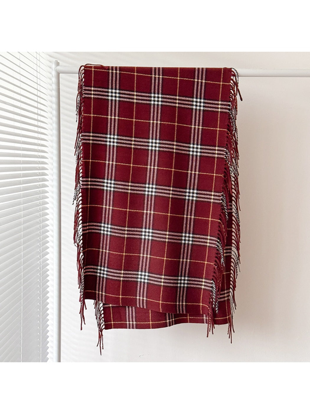 Scarvii – Tassel Fringe Plaid Scarf & Shawl