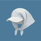 Side view of Haila Floral Bonnet Cap highlighting its shape and floral print
