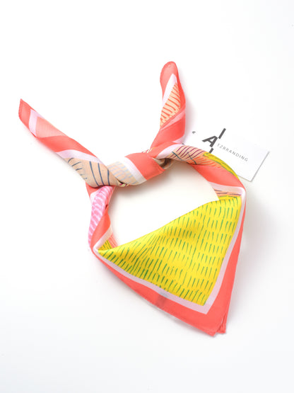 Scarvii - Playful Cat Print Square Scarf