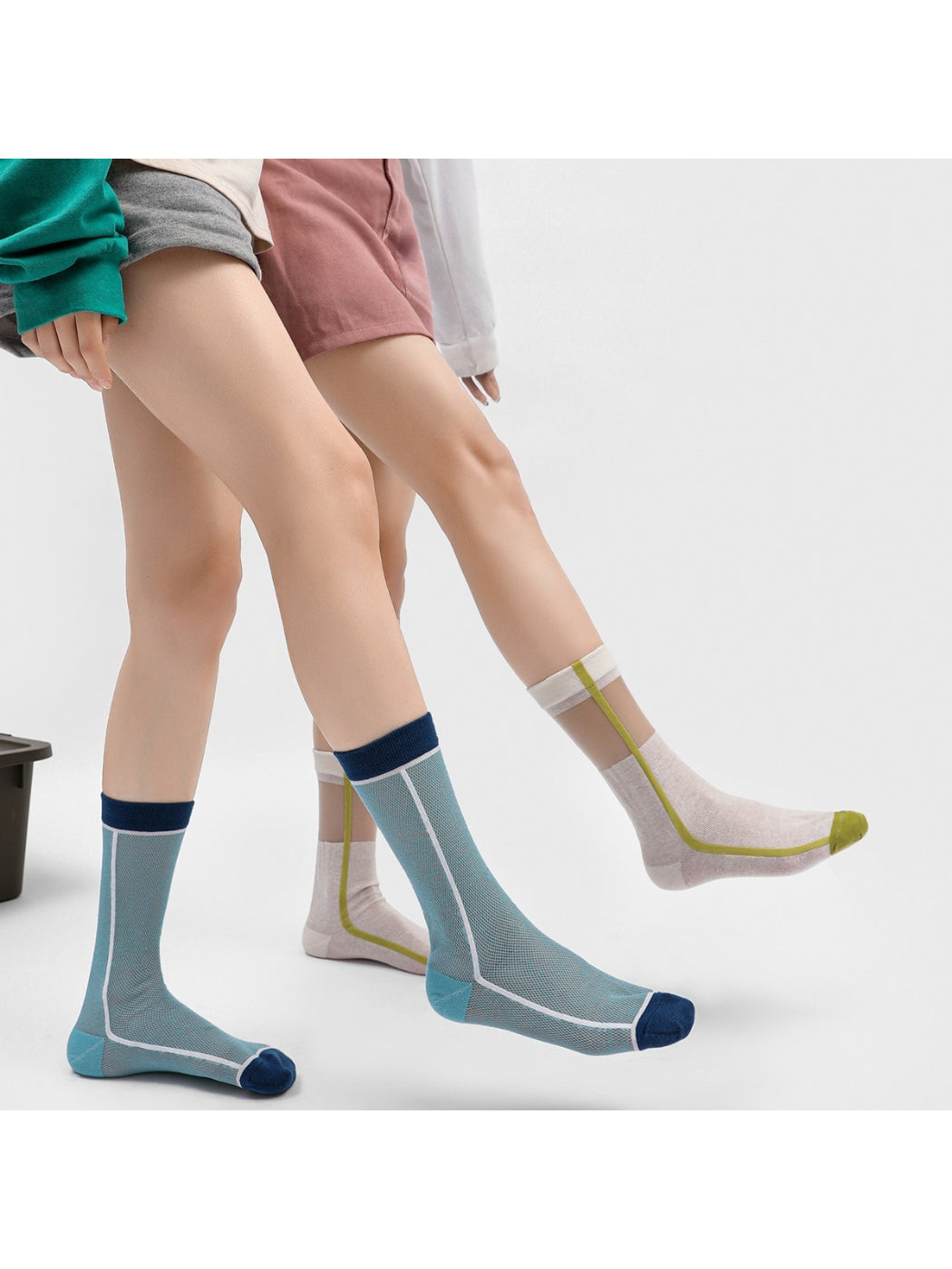Rufia - Clean Line Sheer Crew Socks